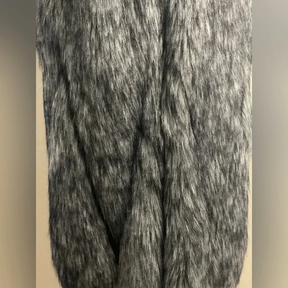 BCBGMAXAZRIA faux fur long vest NWOT